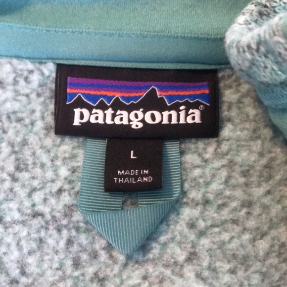 Teal mint Patagonia Better Sweater 1/4 zip NWOT L - Picture 4 of 6